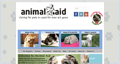 Desktop Screenshot of animalaid.org.au