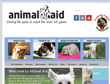 Tablet Screenshot of animalaid.org.au
