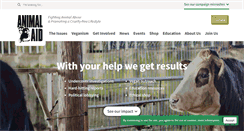 Desktop Screenshot of animalaid.org.uk